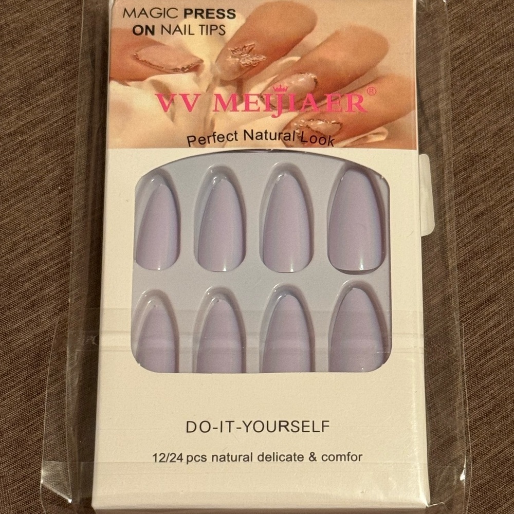 Lavender Press On Nails
